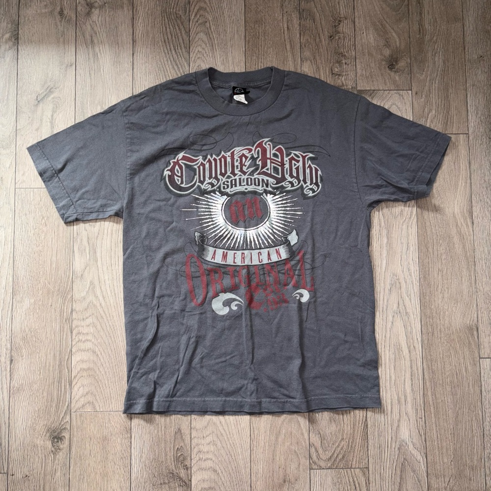 Ugly Wear Gray and Red Short Sleeve Tee